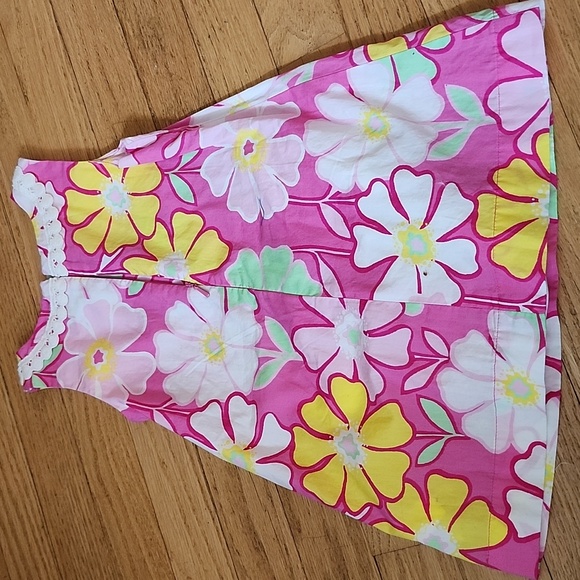 Baby GAP Floral Pink Sleeveless Dress Size 12-18 M - Picture 6 of 8